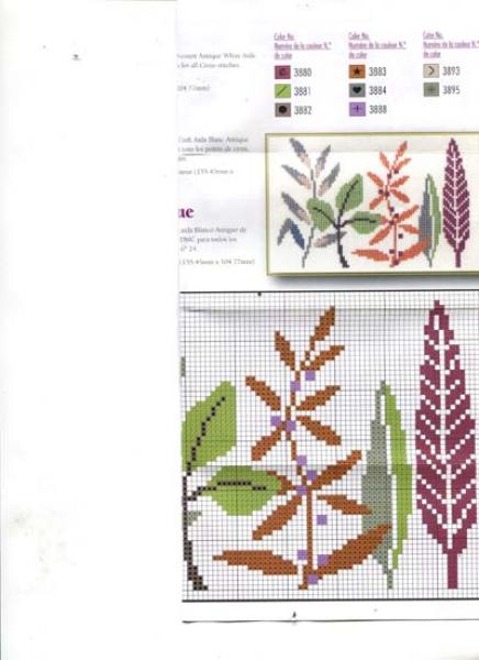 DMC 3 florale Stickmotive