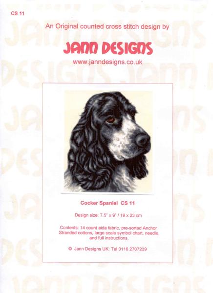 Stickanleitung Cocker Spaniel CS 11 von Jann Design