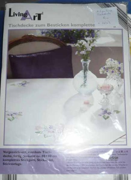 LivingArt Stickpackung Tischdecke