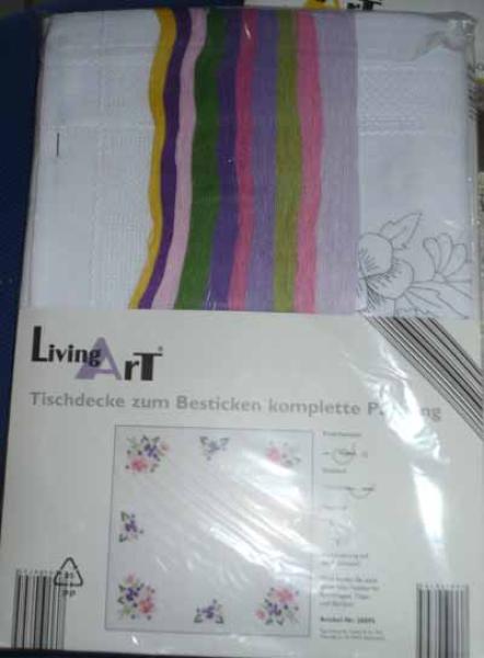 LivingArt Stickpackung Tischdecke