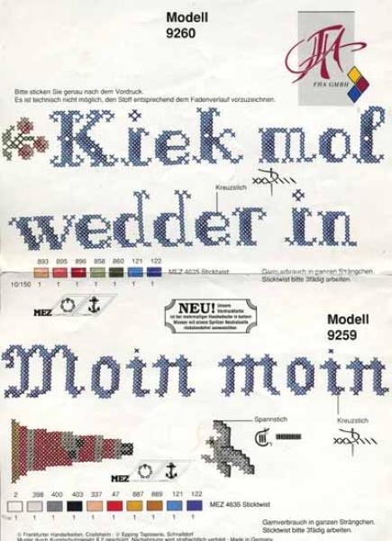 Rico "Mohnblumen" ü Stickvorlage "Weihnachtsmotive" + FHA Nr. 92