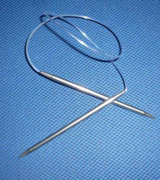 Knitting needel 6mm ca. 78 cm long