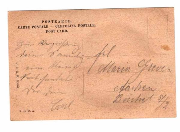 Postkarte Artz Nähschule