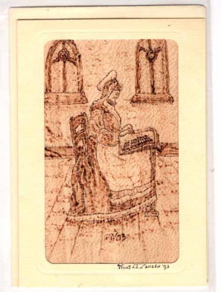 Kunstpostkarte mit Umschlag