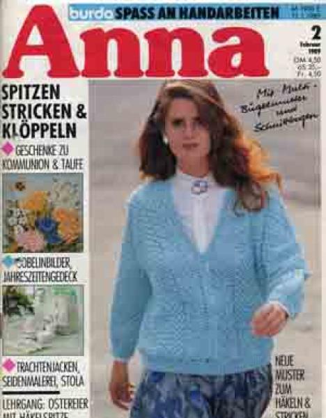 Anna 1989 Februar Lehrgang: Ostereier mit Häkelspitze