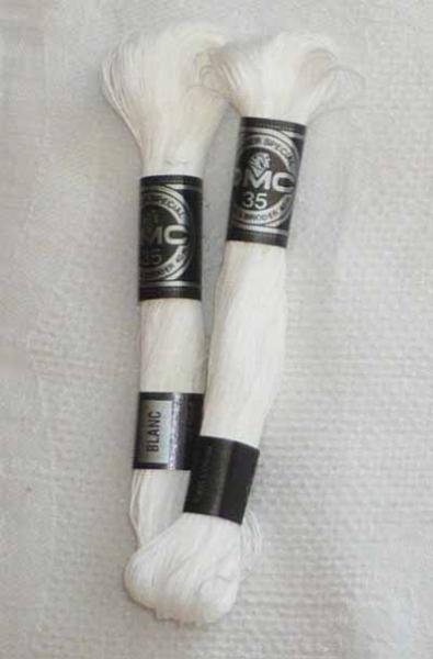 DMC Vierfachstickgarn 35 Farbe BLANC