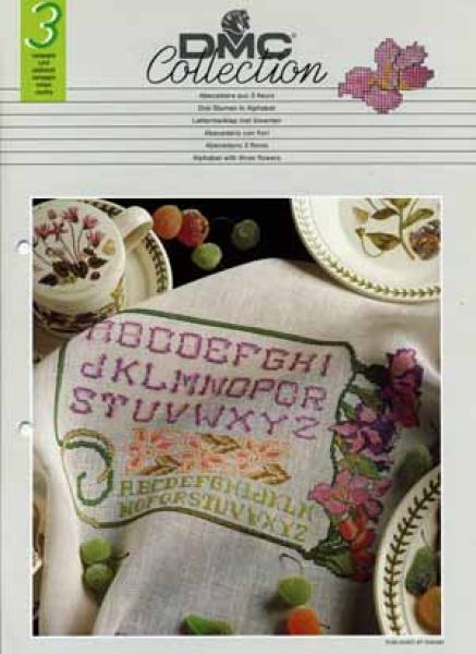 DMC Collection 3 Drei Blumen in Alphabet