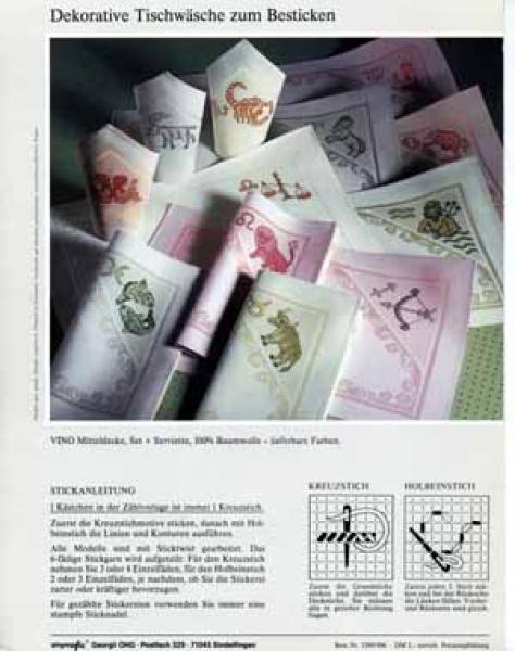 Cross stitching for table cloth