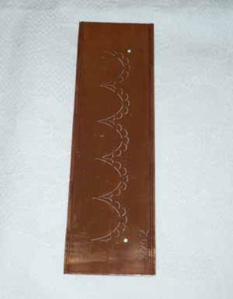 Copper stencil No. 9742 border