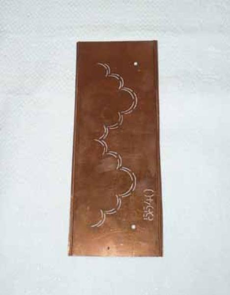 Copper stencil No. 5540 border