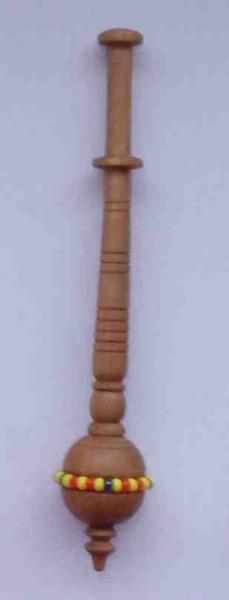 Dänischer Klöppel mit Perlenring ca 9,2 cm lang