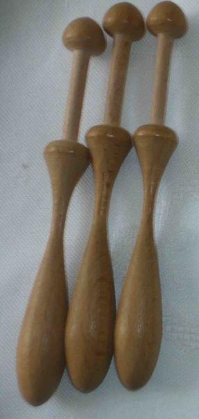 Set 3 dänische Klöppel ca 11 cm lang