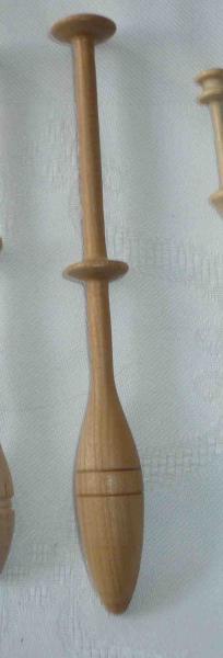 Klöppel mit großer Aufnahme ca 13,2 cm lang