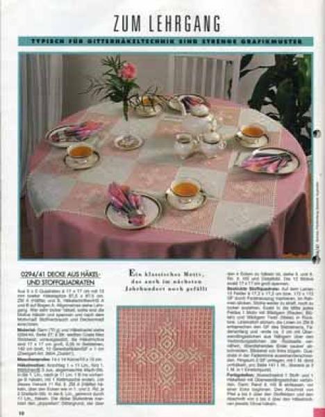 Anna 1994 Februar Lehrgang: Gitterhäkeltechnik