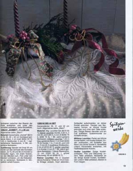 Anna 1995 Dezember Lehrgang Weihnachtschmuck häkeln