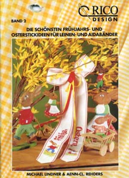 Frühjahrs- und Osterstickideen für Leinen- und Aidabänder