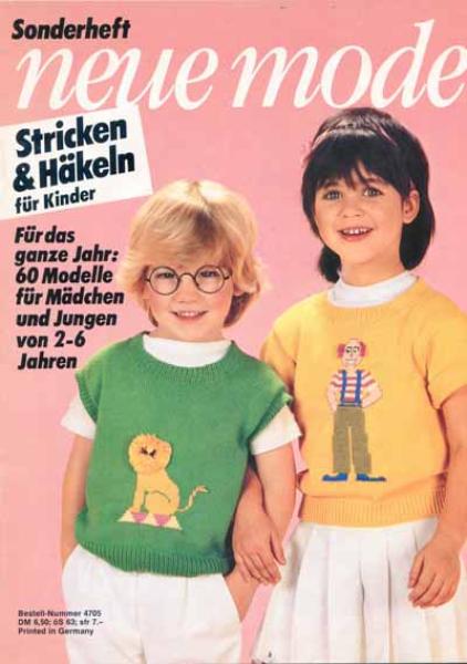 Neue Mode Stricken & Häkel für Kinder  4705