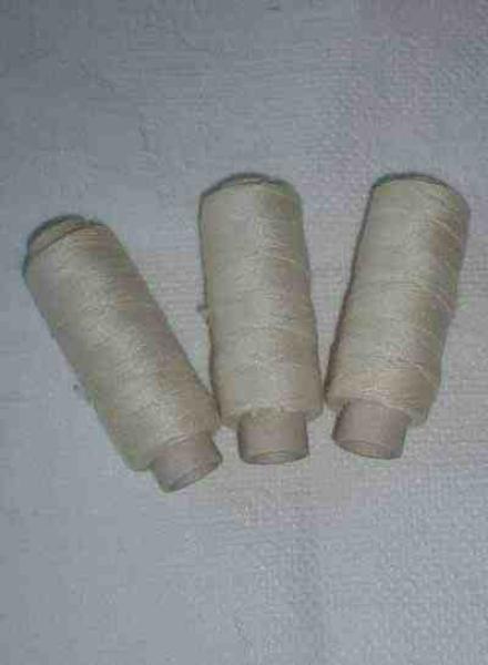 Leinen gewachst weiss