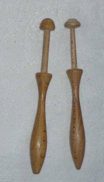 Paar dänische Klöppel ca. 10,3 cm