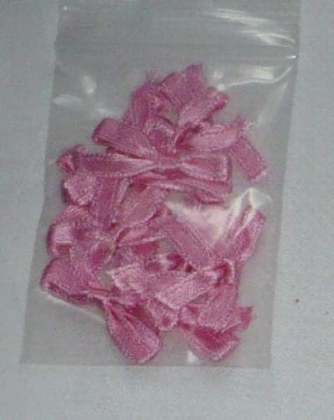 Deko Schleifen für Karten rosa 10 Stck 5 mm