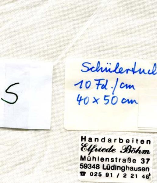 Schülertuch 10 Fd./cm 40 x 50 cm