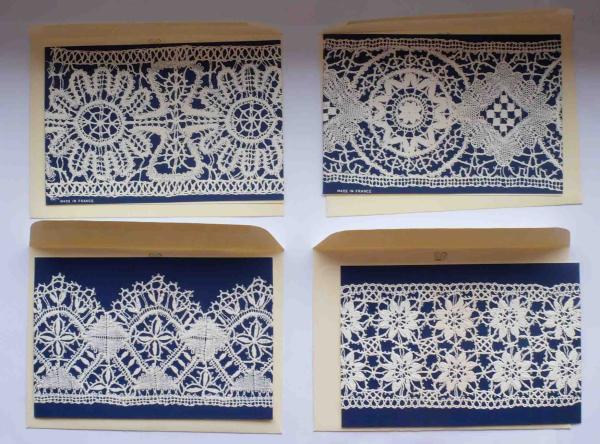 Set 4 Klappkarten Musée de la Dentelle a la Main à Ambert d ´Auv