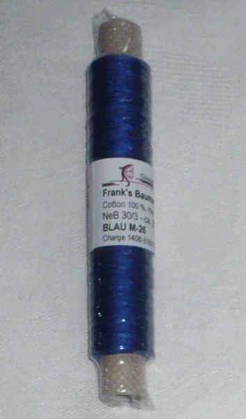 Frank´s Baumwoll - Garn 30/3 Blau 26