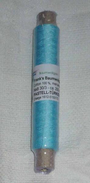 Frank´s Baumwoll - Garn 30/3 Pastell  Türkis 54