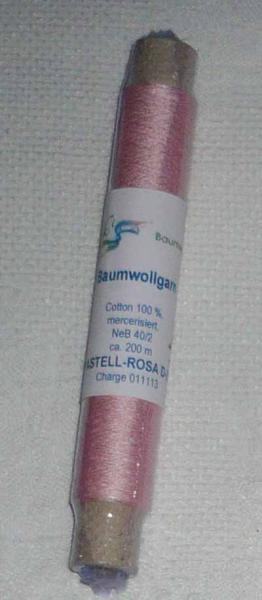 Frank´s Baumwoll - Garn 40/2 Pastell Rosa 52