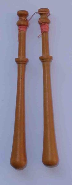 Paar Bayeuxklöppel ca 11,3 cm lang