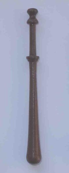 Bayeuxklöppel ca 11,5 cm lang dunkelbraunes Holz