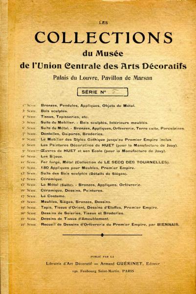Le Collections du Musée de l´Union Centrale de Arts Décoratifs Serie 5 (Antik)