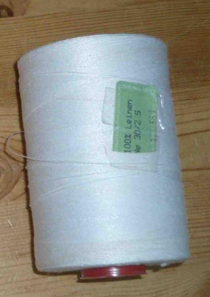Leinengarn Ne 30/2 S gebleicht ca 224 Gramm