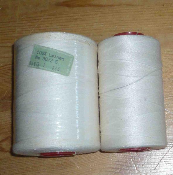 Leinengarn Ne 30/2 S halbgebleicht ca 403 Gramm