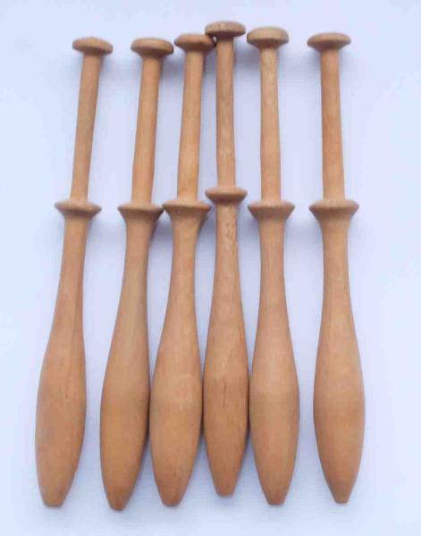Set 6 Klöppel ca 11,6 cm lang