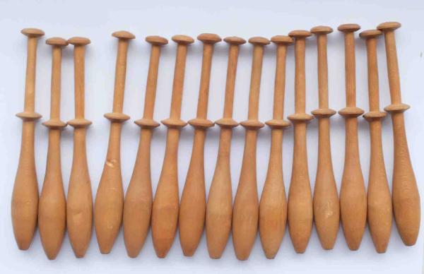 Set 15 Klöppel ca 10,3 cm lang