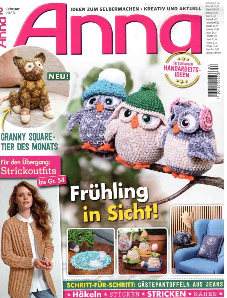 Anna 2025 Februar Lehrgang Gästepantoffeln aus Jeans