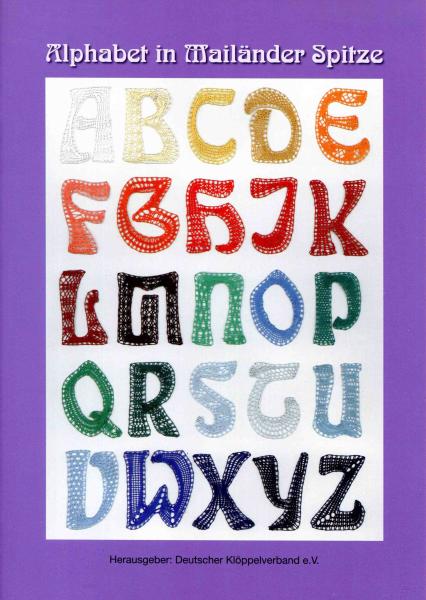 Alphabet in Mailänder Spitze vom DKV