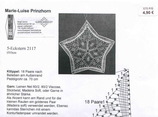 KB 5-Eckstern 2117 von Marie-Luise Prinzhorn