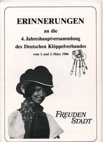 Erinnerungsband "Freudenstadt" 1986 Deutscher Klöppelverband