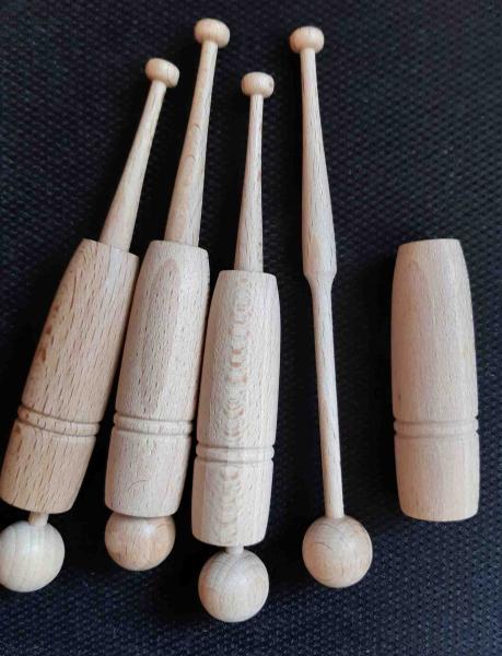 Hülsenklöppel ca 12,5 cm lang doppelte Rille