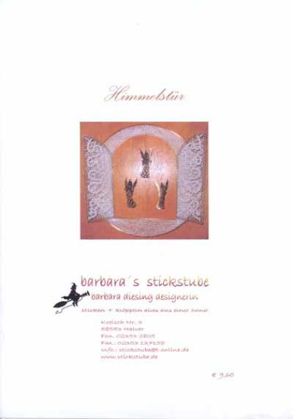 Klöppelbrief Himmelstür von Barbara Diesing