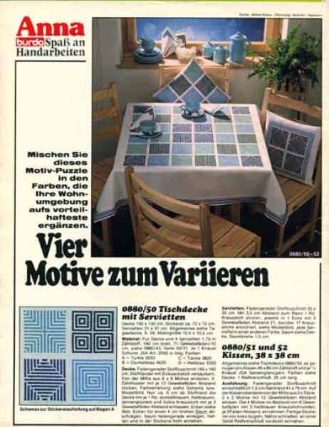 Anna 1980 August Kurs: Bunte Borten häkeln