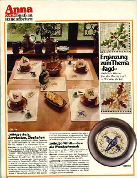 Anna 1980 Oktober Kurs: Tagesdecken nähen