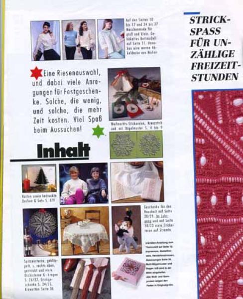 Anna 1989 Dezember Kurs: Sticken auf Stramin