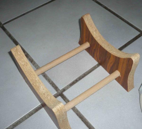 Klöppelrolle ca. 36 cm breit mit Tischständer