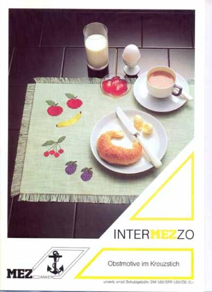 Obstmotive in Kreuzstich - Intermezzo
