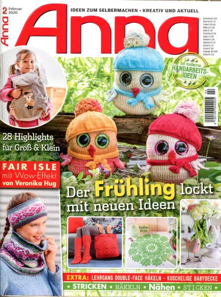 Anna 2020 Februar Lehrgang Double-Face häkeln