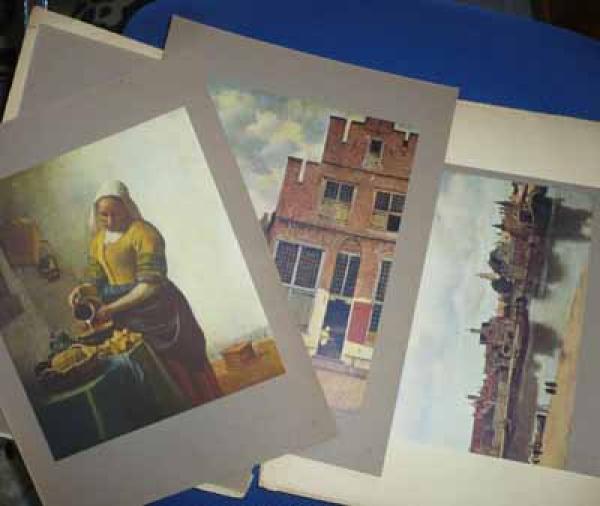 Vermeer Künstlermappe mit 9 Drucken