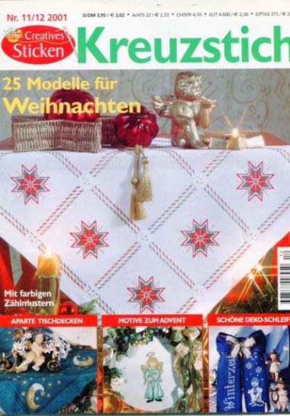 Kreuzstich für Weihnachten Creatives Sticken 11/12 2001